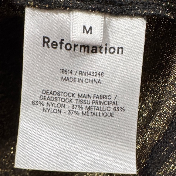 Reformation Jupiter metallic Crop Top - Picture 8 of 12
